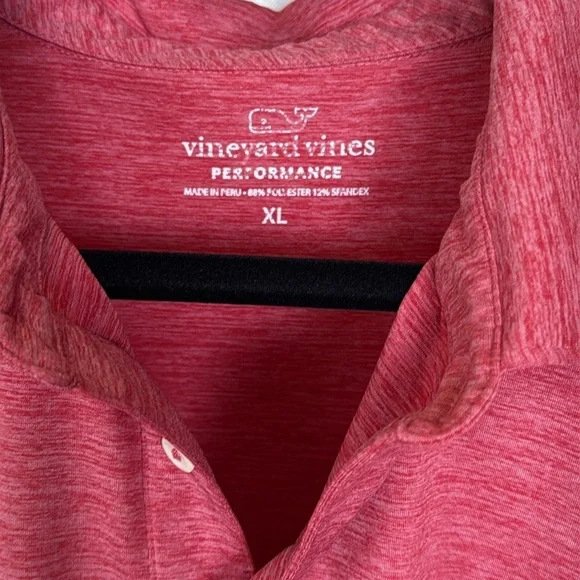 Vineyard Vines St. Kitts Bowline Fit Heathered Red Polo Shirt - Picture 3 of 10